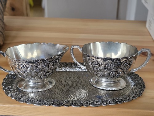 Servierset versilbert vintage - servierset,