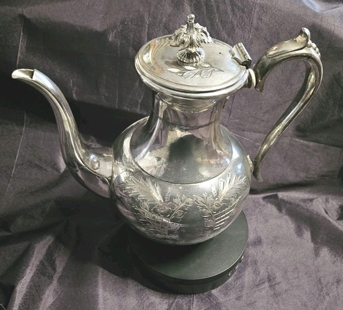 Antike versilberte kaffeekanne - antike,