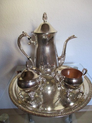 Versilberte kaffeekanne - versilberte,
