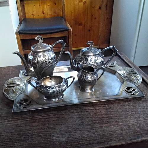 Versilbertes kaffee - kaffee-, &