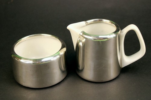 Zucker milch set versilbert - zucker-milch-set,