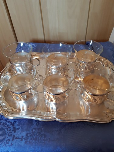 Vintage teeservice versilbert - teeservice,