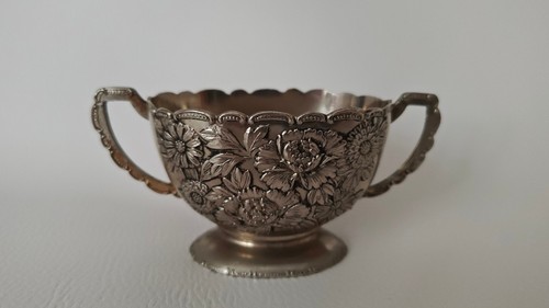 Vintage zuckerdose versilbert - zuckerdose,