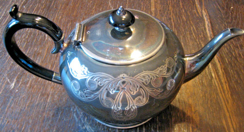 Jugendstil teekanne versilbert - jugendstil,