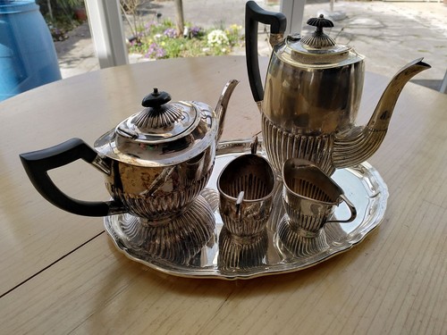 Versilbertes teeservice kaffee - versilbertes,