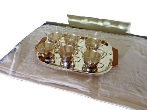 Teeglashalter set silber - teeglashalter,