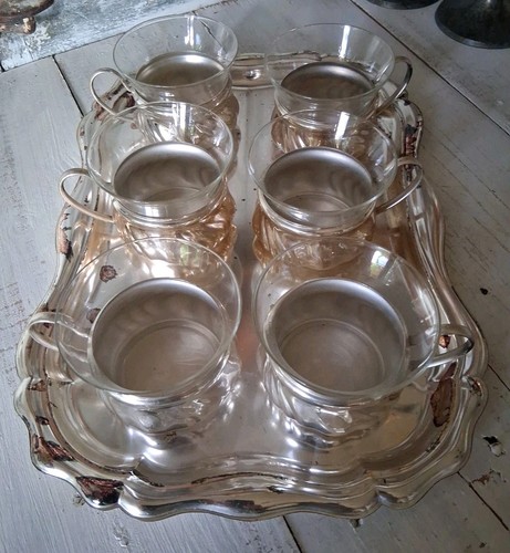 Vintage teeservice versilbert - teeservice,