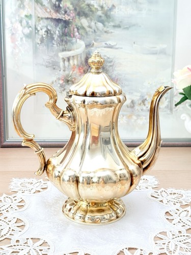 Vintage kaffeekanne versilbert - vintage,