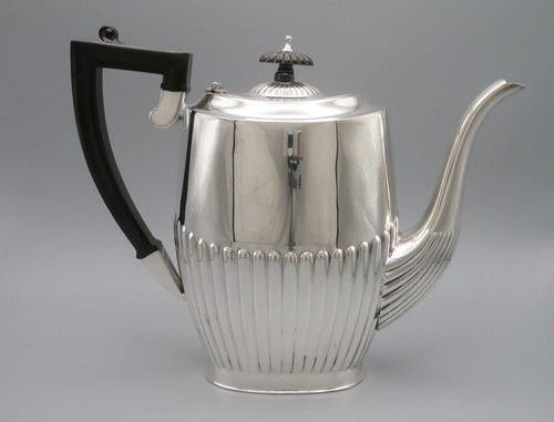 Kaffeekanne versilbert - kaffeekanne,